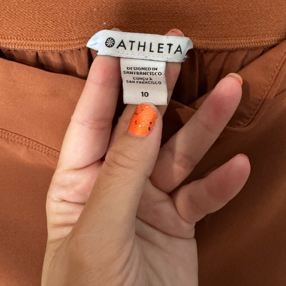 ATHLETA 🧡 Cropped Ankle Linen Joggers, Athleisure 🧘♀️ (Size 10) - Picture 11 of 14